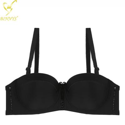 China New Style BINNYS QUICK DRY Gathered Bra Kit Bra Push-Up Half Ladies Cup Sutia Dama Subjectador Para Lift Up Big Size Women Bra for sale