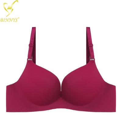 China QUICK DRY Binnys Lift Up Top Solid Bra Women's Underwear Subjectador Underwire Bras Bralettes B Cup Bralettes For Woman Sostenes for sale