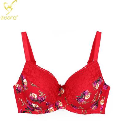 China Wholesale Binnys QUICK DRY Bra Plus Size Comfy Subjectador Printed Underiwre High Quality Bras Women's Full F Cup Underwear for sale