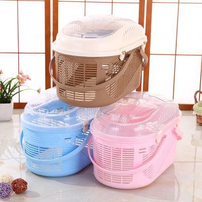 China Wholesale Breathable Pet Accessories Carrier Portable Carrier Crate Pet Dog Basket for sale