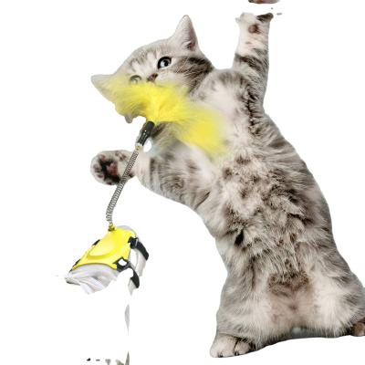 China Stocked Small Feet Funny Cat Stick /for Cats Educational Pet Toys For Cats Scratching for sale