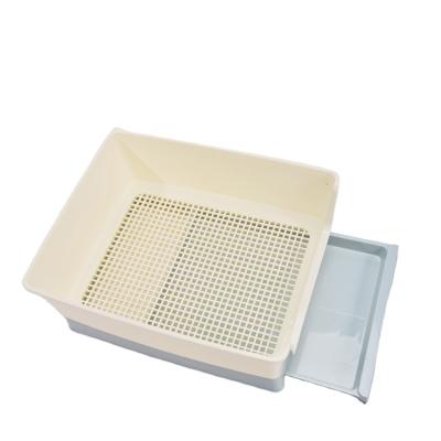 China Viable Dog Toilet Tray Portable Indoor Plastic Fenced Dog Training Drawer Fence Potty for sale