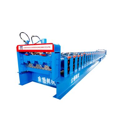 China Metal Floor Deck Sheet Roll Forming Machine Production Line Automatic Roofing Forming Machine Colored Steel Tile 0.3-1.0mm for sale