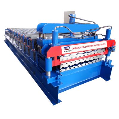 China Zinc Roofing Glazed Tile Roll Forming Machine Production Capacity Of 1100 :10--18 M/Min 1100:4-8 M/Min for sale