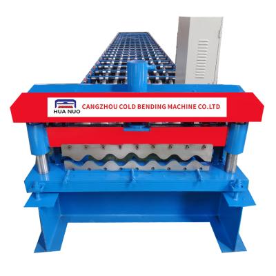 China Video Technical Supported Metal Roof Roll Forming Machine For Colored Steel Ceiling Tile Te koop