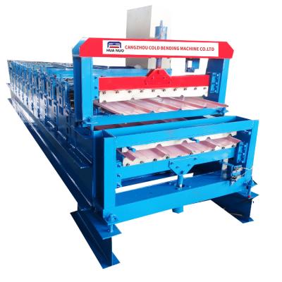 China Double Layer Metal Corrugated Steel Sheet Wall Panel Roofing Tile Making Machine à venda