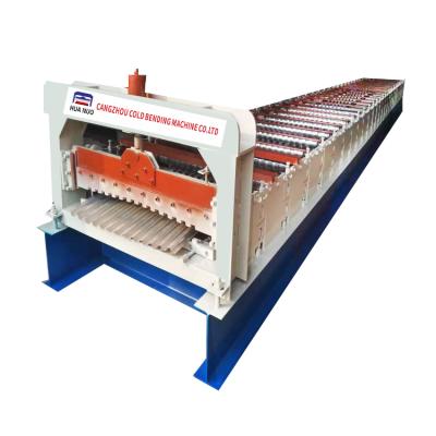 Cina Colored Steel Corrugated Sheet Roll Forming Machine With Easy To Operate Gear, Pump, Gearbox, Engine, in vendita