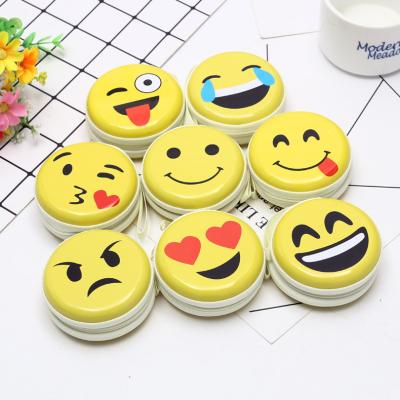 China Wholesale 2021 fashion tinplate border coin purse cartoon coin storage earphone bag creative mini round zipper bag for sale