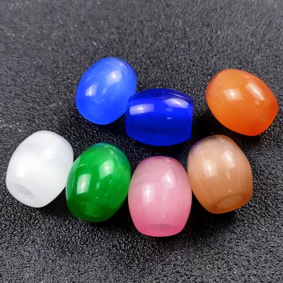 China 2021 New Crystal Opal 15*17mm Bucket Beads Loose Beads Size Beads Cat-eye Bracelet Material DIY Jewelry Accessories for sale