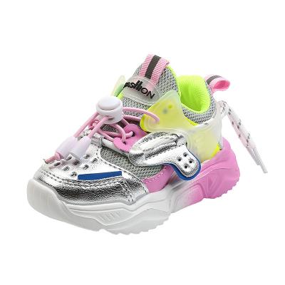 China 2021 Breathable spring and autumn kids girls shoes father shoes sport shoes for boys solid lightweight sole breathabl for sale