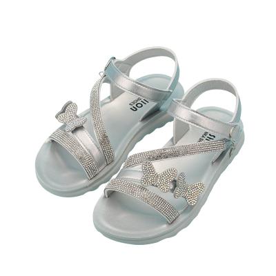 China Other Cheapest Wholesale Girls Summer Shoes Girls Sandals Summer Soft Bottom Ankle Flat Strap Latest Qiyue Cat Pink. 908 silver exterior rubber button for sale