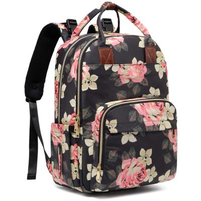 China Stylish Backpack Large Capacity Travel Mom Baby Diaper Changing Bags Diaper Bag Backpack for sale