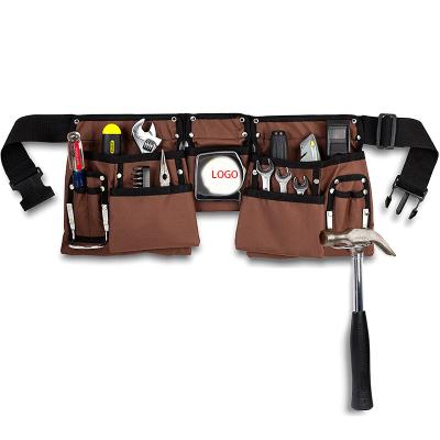 China Heavy Duty Builders Tool Bag Folding Tool Bag Belt Apron Bag Carpenters Joiners Nails Pocket Builders Tool Bag for sale