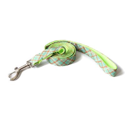 China Wholesale Custom DETACHED Size S Personalized Design Modern Heavy Duty Sublimation Tartan Nylon Dog Leash for sale