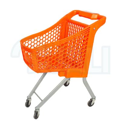 China Unfolding Shopping Cart 80L With Metal Chassis And Toy Flag Special Wheeled Shopping Cart Kid's Cart for sale