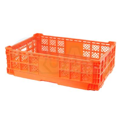 China Eco-Friendly Raw Material Hundred Percent Folding Vegetable Grocery Plastic Folding Cash Box Mesh Box for sale