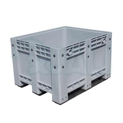 China Warehouse Storage System 40 HQ Price Plastic Container Bin Light Duty Collapsible Container American Standard Pallet Box for sale