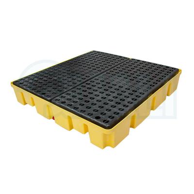 China Eco-friendly Portable Waterproof Pallet Spill Pallet Emergency HDPE Color Pack Yellow Lab Mini Pallet Science zu verkaufen