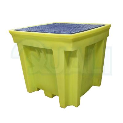 China 4 Drums Diked Eco-Friendly Spill Pallet 230 Liter Secondary Containment Plant Pallet Spill Containment Square Pallets zu verkaufen