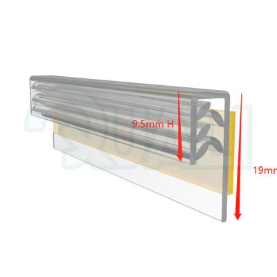 China Supermarkt Supermarkt Supermarket Commercial Plastic Shelf Strips Label Holder Strip Shelf Used Rating Tag zu verkaufen