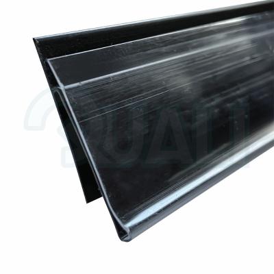 China Supermarkt Transparent Plastic PVC Price Rack Extrusion Scanner Profile Label Shelf Colorful Price Tag Rack zu verkaufen