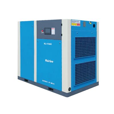 China Energy Saving Stationary 110kw Lubricated 150hp Industrial Oil-injected Direct Driven Rotary Screw Air Compressor for sale