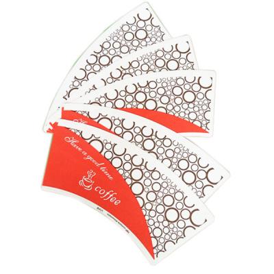 China biodegradable 7oz printed paper cup fan  in sheet for sale