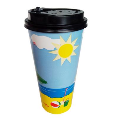 China 16oz double wall paper cup,single wall paper cup for sale