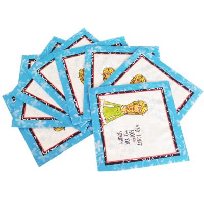 China colored paper napkins for dinner with normal packaging price for sale