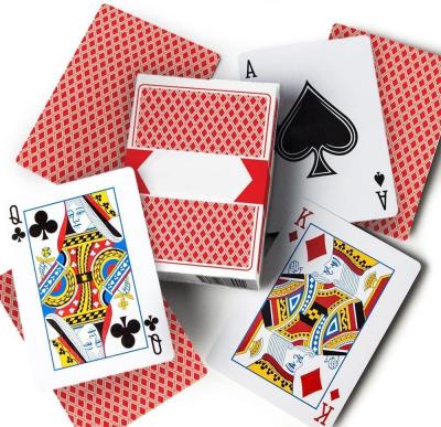 China Wide Size Best Portable Home Games Choice Red Deck Plastic Coated Playing Cards Multicolor for sale