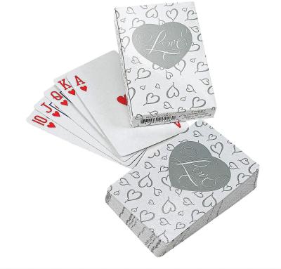 China Factory Supply Mordern Latest Design Portable Amusement Casino-Themed Love Playing Cards For Wedding Party for sale