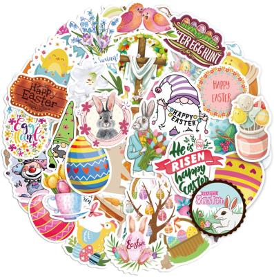 China DIY School Teacher Notebook Decorative Scrapbook Sticker Kids Girls Bunny Waterproof Vinyl Easter Stickers Cute For Water Bottle Wraps Cards for sale