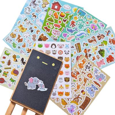 China Kids Premium Puffy Collection Cartoon Sticker Craft Gifts 3d Animal Sticker Assortment Set for sale