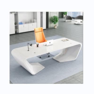 China Adjustable (height) Best Selling High End Manager Executive Desk L Shaped Wooden Desk Home Office Computer Table for sale