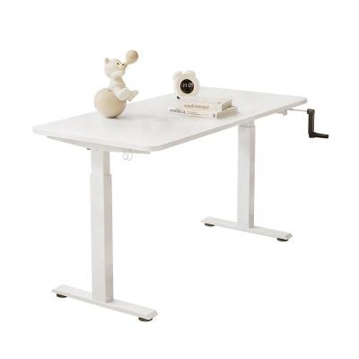 China Adjustable (height) Factory Direct hand-operated double-section manual lifting desk ergonomic design desk for sale