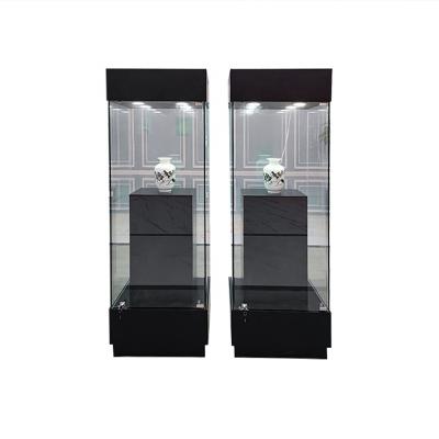 China Man-made board Museum Display Cabinet antique cultural relics display cabinet statue display cabinet show case company product showcase for sale