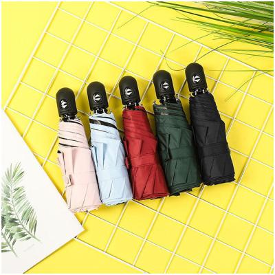 China CLASSIC Luxury UV coated umbrella 5 folding pocket umbrella sun and rain automatic custom prints umbrella for sale