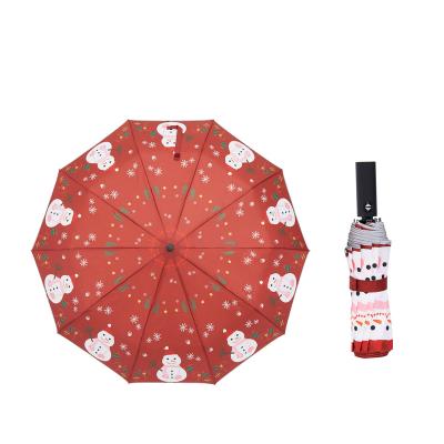 China Modern Cheapest Christmas Gift Full Body Umbrella For Sale 10k Rain and shine full-automatic Umbrellas with reflective stripe for sale