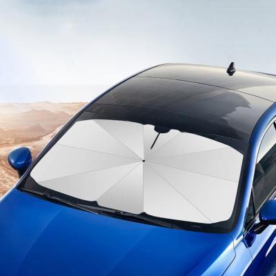 China Geometric Hot Sale UV Protection 190T 210T Car Umbrella Foldable Front Window Sunshade Sun Visor For Women For FORD for sale