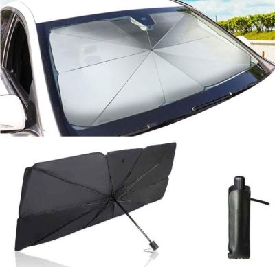 China Geometric Amazon Sun Visor Protector Blocks Uv Rays Car Windshield Sun Shade Car Front Window Umbrella Sunshade For Car for sale