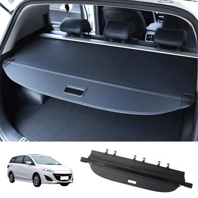 China Waterproof For Mazda5 Retractable Parcel Rack Trunk Organizer Tail Box Trunk Cover Protect Privacy Auto Parts for sale