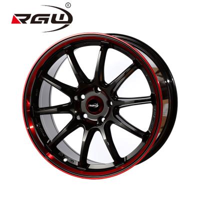 China Alloy Rodas Aro Llantas Red Lip 14x5.5 Cast Aluminum Universal 4Hole Endure 14 15 16 17 18 Inch Car Rims 4x100 114.3 Alloy Wheels Mags for sale