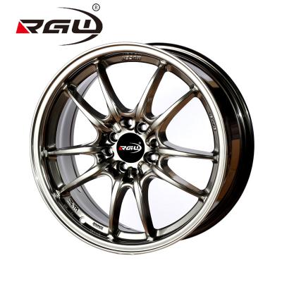 China 1070 Aluminum Alloy 4 Holes 17x7J 4x114.3 4x100 17 Inch Width Offset Mags Sport Aluminum Casting Staggered Car Edges For Sale for sale