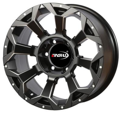 China 817 Aluminum 18x8.5 Off Road Wheels, 6x139.7 Hole Alloy Wheels Fit 6 Hole Black Color Wheels for sale