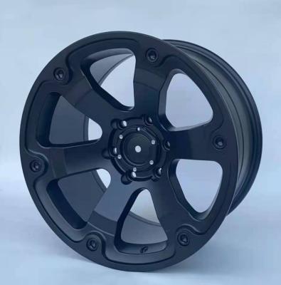 China 6148 18x9J Aluminum 6x139.7 Off Road Wheel Rims, Matte Black 6-Hole Gravity Cast Aluminum Alloy Wheels for sale