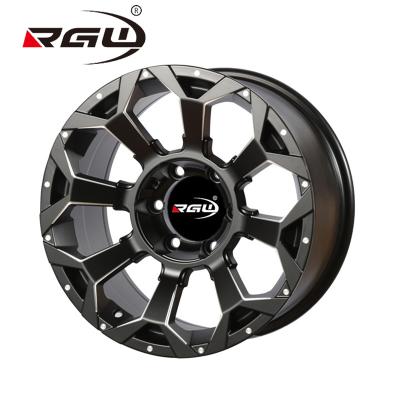 China 817 Aluminum Rims 18x8.5 Off Road Wheels , 6x139.7 Hole Alloy Wheels Color Fit 6 Hole Black Rims for sale