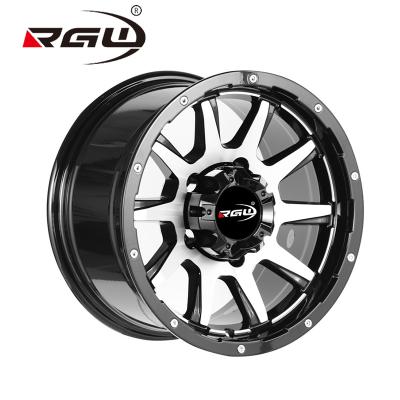 China Aluminum Alloy Manufacturer Custom OEM 1302 Aluminum Alloy Wheels Rims 5 Hole 15x8 Hook With PCD 5x139.7 6x139.7 15 Inch 4x4 Off Road Auto Suv for sale