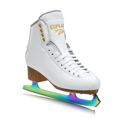 China White/Black/Pink Strong One Week Jump 4.0MM Half Thickened Medium Tooth Knife Ice Skating Shoes for sale