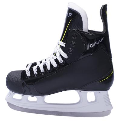 China Black Ordinary Type Comfortable Strong\Comfortable\Durable\Breathable\Ultra-light Foot 25-47# Ice Hockey Skate Shoes for sale