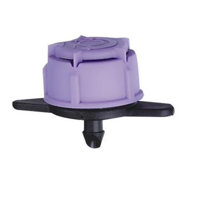 China Pressure Compensating Micro Adjustable Drip Irrigation Sprinkling Pressure Emitter Compensating Flow Device Purple Color for sale